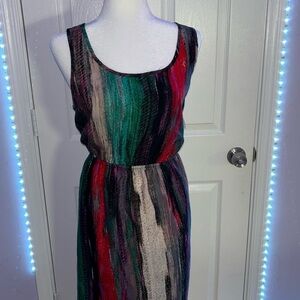 Xhiliration high low colorful dress